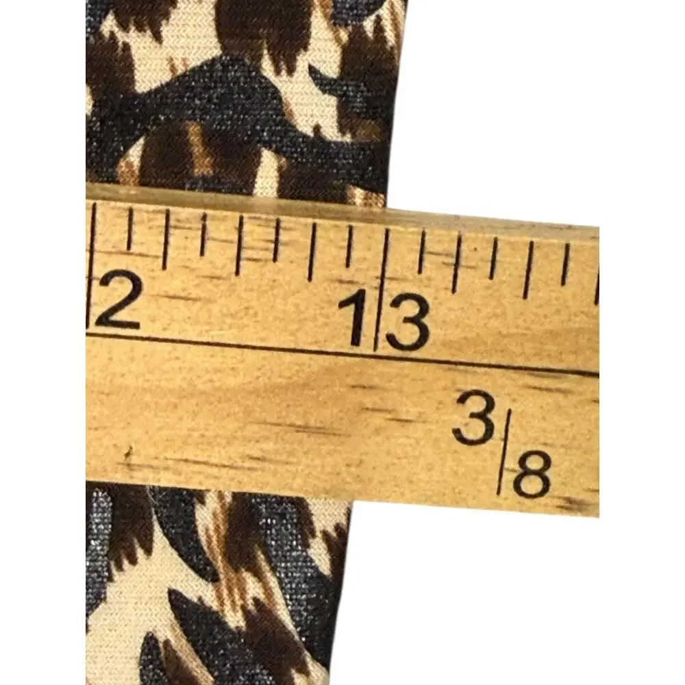 Joseph Ribkoff‎ Animal Print Dress Women Size 2 Ruched Bodycon Fran Fine Style